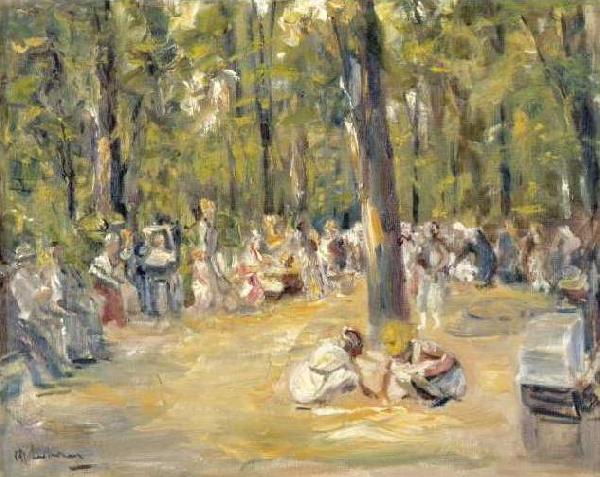 Max Liebermann Kinderspielplatz im Berliner Tiergarten oil painting image